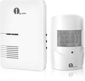 1 By One 6-o00qh-0507 Driveway Alarm 36 Melodies 1000ft Range Motion Detector And Receiver