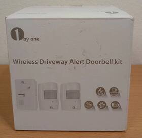 1byone 6-000qh-0499 Driveway Alarm Home Security Alert System With 36 Melodies 1 Receiver 2 Detector