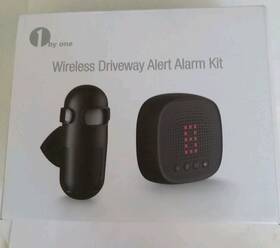1byone 8-sp07na07 1 By One Wireless Driveway Alert Alarm Kit Motion Sensor /new