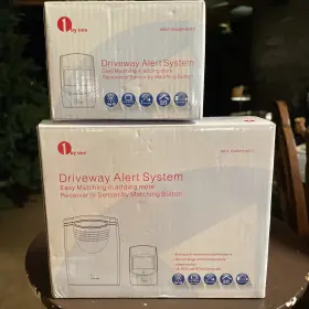 O00qh-0513 1byone 1 By One Driveway Alert System In Box Motion Detector Used No Screws