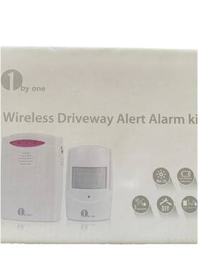 1byone X000pgtq87 Wireless Driveway Alert Alarm Kit Motion Sensor
