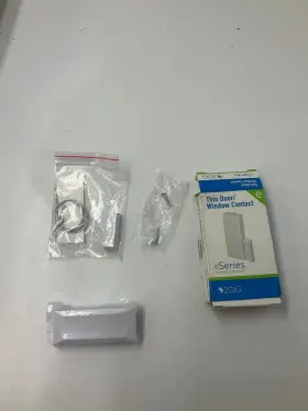 2gig 093863144134 Intertek Genuine Thin Door Window Contact Device Encrypted White Wireless