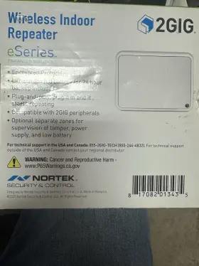 2gig-rptr1e-345 2gig Wireless Indoor Repeater - Eseries