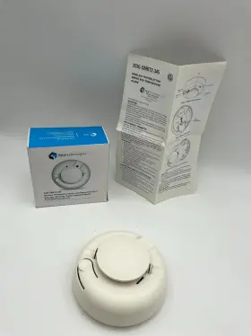 2gig-smkt2-345 2gig Photoelectric Smoke And Temperature Alarm White Wireless