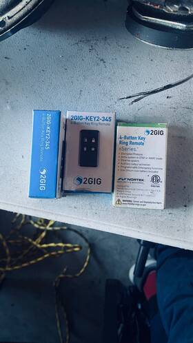 2gig Key2e345 Wireless Encrypted 4-button Keyfob Control-#key2e345
