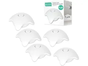 Absolute Living 850000999473 Water Leak Detector Alarm - 120db 5 Pack White
