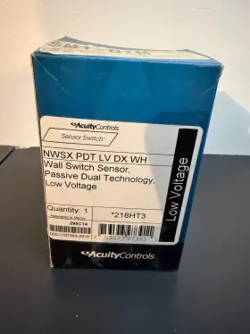Acuity 753573973911 New Nlight Wall Switch Sensor Nwsx-pdt-lv-dx-wh White Acuity 753573973911 New Nlight Wall Switch Sensor Nwsx-pdt-lv-dx-wh White