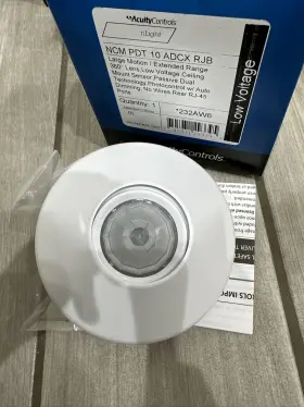 232aw6 Acuity Controls 745971293395 Ncm Pdt 10 Adcx Rjb Large Motion 360 Lens Sensor