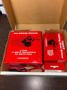 745x3pk2 Ademco New 745x3 Talking Siren Driver With 746 Speaker . B376