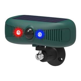 Adompeak 331739302204 Solar Motion Sensor Alarm Outdoor - 2 129db Loud Siren Ultrasonic Waterpro