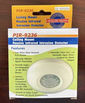 Aei Pir-9236 Ceiling Mount Passive Interface Intrusion Detector Honeywell Inncom