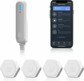 Agshome W3-mini 4pack Water Leak Alarm Flood Level Overflow Detector Sensor Alert Home Security Agshome W3-mini 4pack Water Leak Alarm Flood Level Overflow Detector Sensor Alert Home Security