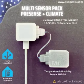 Ld2410c Akamatis Aht-20 Multi-sensor Pack For Home Assistant Wifi And