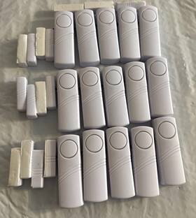 Albanny B2 Kit Jb-188 Security Door Window Alarm Lot Of 15 Sensors And Connectors