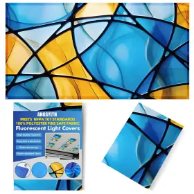 Dz-1111 Angsylth Fluorescent Light Covers - Classroom For 4 X 2 Feet Colorful Art