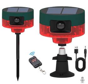 Anizoowu An-911s-01 Solar Outdoor Motion Sensor Alarm 13 Sounds And 360 Detector Sup