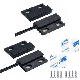 Aoauto 780279473629 Magnetic Reed Switch Wired Door Window Contact Sensor Micro Normally Open No