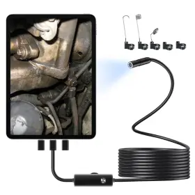 1920p Aojo 717018024392 Borescope Camera With Light Hd Ip67 Waterproof Single Lens For Iphone