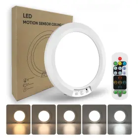 Hy-p05 Apcens Wireless Motion Sensor Ceiling Light 7.5 Inch Ultra-thin White