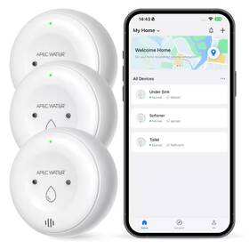 Apec Water Systems 726084120501 Wifi Leak Detector For Home App Connected Get Real-time Alerts Reliable