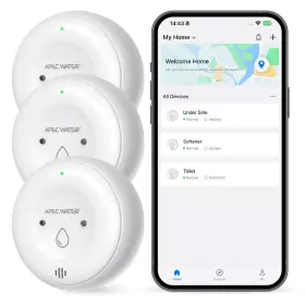 Apec Water Systems 726084120501 Wifi Leak Detector For Home App Connected Get Real-time Alerts Reliable