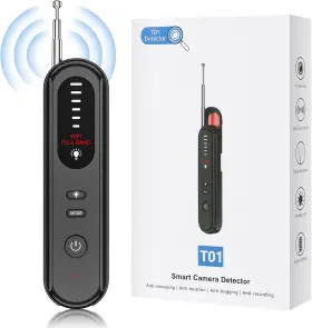 Aroeally 445040898898 Hidden Camera Detector Rf Wireless Signal Scanner 5 Levels Sensitivity