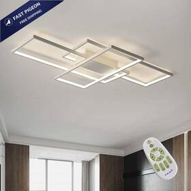 Asdmd 6601 Modern Led Ceiling Light 31.5 Inch Dimmable White In