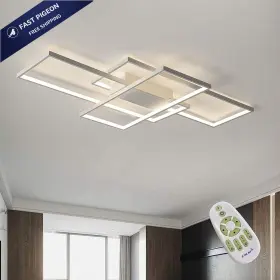 6601 Asdmd Modern Led Ceiling Light 31.5 Inch Dimmable White In