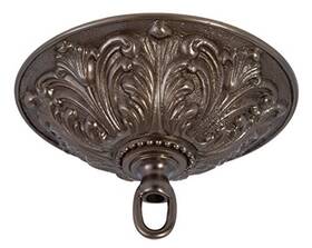B&p Lamp 11877b B&p Antique Bronze Finish Cast Brass Screw Collar Canopy