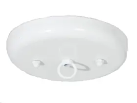 11879w B&p Lamp 5 1/4 Inch Steel Ceiling Light Canopy Plate Kit White