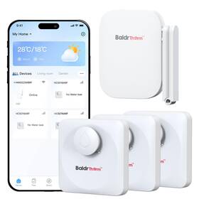 Baldrtherm Hcs016arf 3 Hwg023wrf Wifi Water Leak Detector Hub And Sensor 3 Pack Wireless Siren Alar