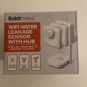 Baldrtherm Hwg023wbrf-v2 3 Pack - Wifi Water Leakage Sensor With Hub Model Hwg023wbrg-v2