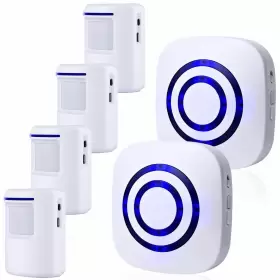 Bestoone 768494423995 Long Range Wireless Driveway Alarm Motion Sensor For Indoor Home Security