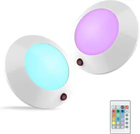 Biglight 654913238861 Battery Operated Led Ceiling Light Remote Controlled Medium White