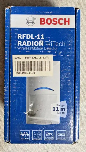 Rfdl-11-radion Bosch Tritech Wireless Motion Detector Rfdl-11-radion Bosch Tritech Wireless Motion Detector