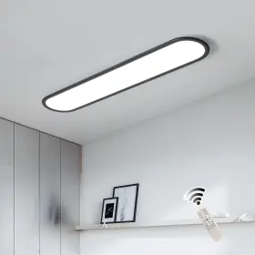 2186 Branded Modern Linear Ceiling Lights 48w Dimmable Led Dimmable/39.4 Inch/black