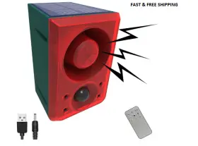 2m-8hnp-g54a Branded Solar Motion Sensor Sound Alarm For Outdoor- Adjustable Volume Recording Func