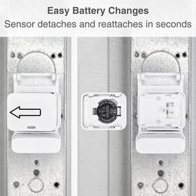 Branded 313054427410 Garage Door Bracket For Simplisafe Alarm Entry Sensors - Easy Installation Garag