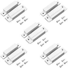 Branded01 711181021455 Wired Surface Mounted Nc Magnetic Door Window Contact Sensor Alarm Switch 5 Pack