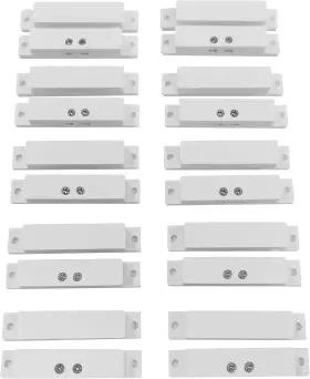 Branded01 744759029171 10 Sets Pack Of Wired Surface Mounted Alarm Magnetic Contacts Door Window Reed