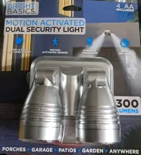S-bbmdsl-07 Bright Basics Motion Activated Dual Security Light S-bbmdsl-07 Bright Basics Motion Activated Dual Security Light
