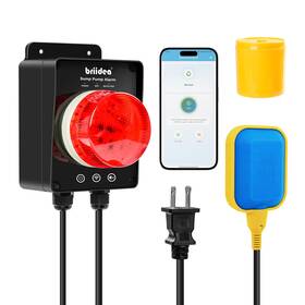 Briidea Ld-201 Smart Wifi Sump Pump Alarm Indoor/outdoor High Water Level Su