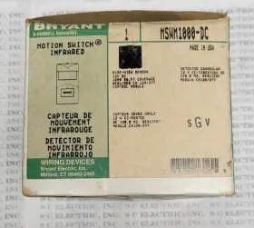 Mswm1000-dc Bryant Mswm1000 Motion Switch Infared Mswm1000-dc Bryant Mswm1000 Motion Switch Infared