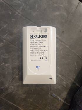 Calectro Pir-tft-550-b Hvac Occupancy Sensor Model