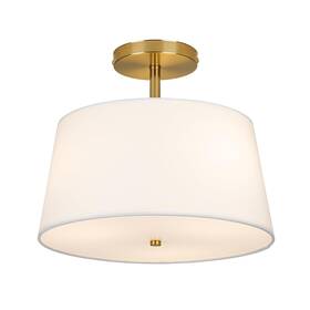 Calokes Us-icl-bd-006 Modern Cone-shaped Semi Flush Mount Ceiling Light Fixture Cone-white