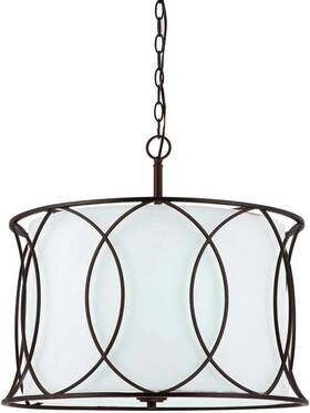 Canarm Ich320a03orb20 Monica 3-light 20-1/2 Inches Oil-rubbed Bronze