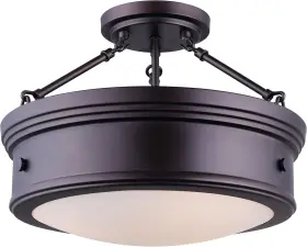 Isf624a03orb Canarm Ltd Boku Orb 3 Bulb Semi-flush Mount Oil-rubbed Bronze