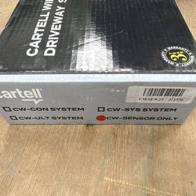 Cartell Cwsen25 Cw-sen Wireless Outdoor Driveway Motion Sensor Black Battery Powered