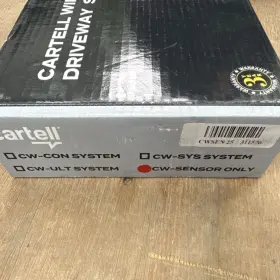 Cwsen25 Cartell Cw-sen Wireless Outdoor Driveway Motion Sensor Black Battery Powered