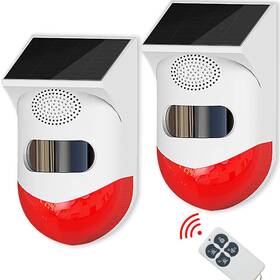 Chunhee 744110114850 Solar Motion Senor Alarm Outdoor Detector 2 Adjustable Sens